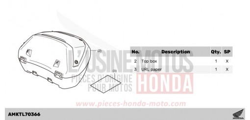 KIT,TOP BOX(SMART) ADV350AR de 2024